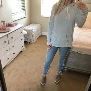 Brandy Melville powder blue hoodie